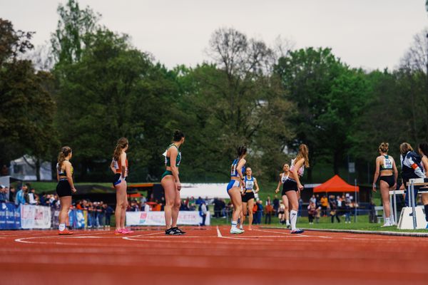 Kurz vor dem Wechsel am 29.04.2023 bei den deutschen Meisterschaften Langstaffel in Bietigheim-Bissingen