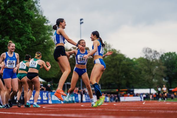 Amelie-Johanna Fraeger (LAC Quelle Fuerth) am 29.04.2023 bei den deutschen Meisterschaften Langstaffel in Bietigheim-Bissingen