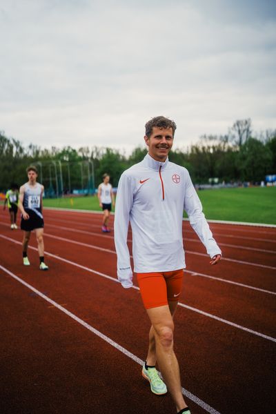 Steffen Riestenpatt (TSV Bayer 04 Leverkusen) am 29.04.2023 bei den deutschen Meisterschaften Langstaffel in Bietigheim-Bissingen
