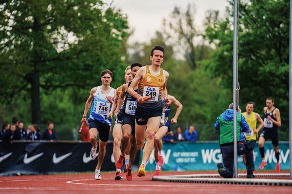 Niklas Buchholz (LSC Hoechstadt/Aisch) am 29.04.2023 bei den deutschen Meisterschaften Langstaffel in Bietigheim-Bissingen