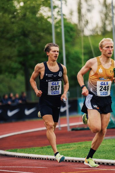 Artur Beimler (SC DHfK Leipzig e.V.) am 29.04.2023 bei den deutschen Meisterschaften Langstaffel in Bietigheim-Bissingen