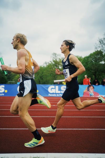 Artur Beimler (SC DHfK Leipzig e.V.) am 29.04.2023 bei den deutschen Meisterschaften Langstaffel in Bietigheim-Bissingen