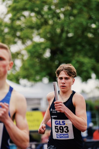 Jakob Roedel (SC DHfK Leipzig e.V.) am 29.04.2023 bei den deutschen Meisterschaften Langstaffel in Bietigheim-Bissingen