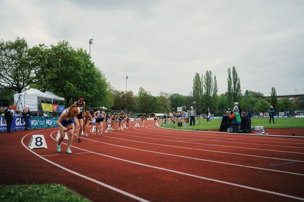 Start 3x800m am 29.04.2023 bei den deutschen Meisterschaften Langstaffel in Bietigheim-Bissingen