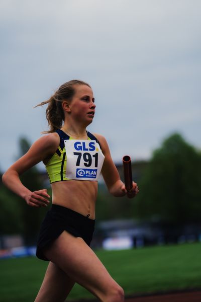 Kira Weis (KSG Gerlingen) am 29.04.2023 bei den deutschen Meisterschaften Langstaffel in Bietigheim-Bissingen