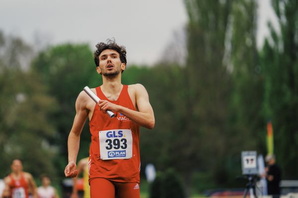 Ardit Vidishiqi (Hamburger SV) am 29.04.2023 bei den deutschen Meisterschaften Langstaffel in Bietigheim-Bissingen