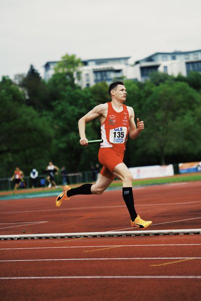 Marc Koch (LG Nord Berlin) am 29.04.2023 bei den deutschen Meisterschaften Langstaffel in Bietigheim-Bissingen