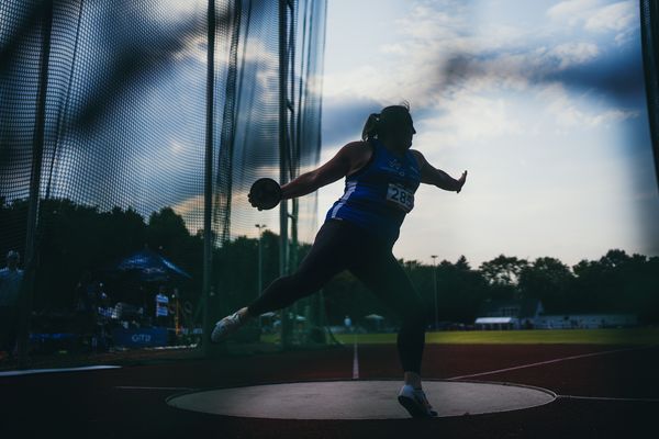 Julia Ritter (TV Wattenscheid 01) am 07.06.2023 beim Jump n Run Meeting im Stadion Dortmund-Hacheney in Dortmund