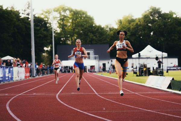 Frauke Poepplow (Werdener Turnerbund) am 07.06.2023 beim Jump n Run Meeting im Stadion Dortmund-Hacheney in Dortmund