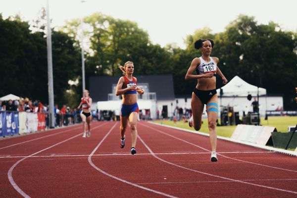 Frauke Poepplow (Werdener Turnerbund) am 07.06.2023 beim Jump n Run Meeting im Stadion Dortmund-Hacheney in Dortmund