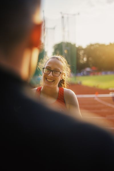 Tamara Reeves (TSV Bayer 04 Leverkusen) am 07.06.2023 beim Jump n Run Meeting im Stadion Dortmund-Hacheney in Dortmund