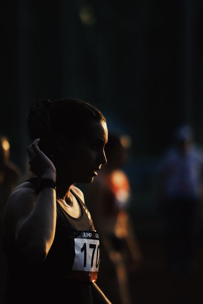 Charline Mathias (Luxemburg) am 07.06.2023 beim Jump n Run Meeting im Stadion Dortmund-Hacheney in Dortmund