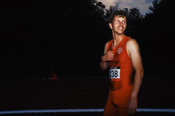 Steffen Riestenpatt (TSV Bayer 04 Leverkusen) am 07.06.2023 beim Jump n Run Meeting im Stadion Dortmund-Hacheney in Dortmund