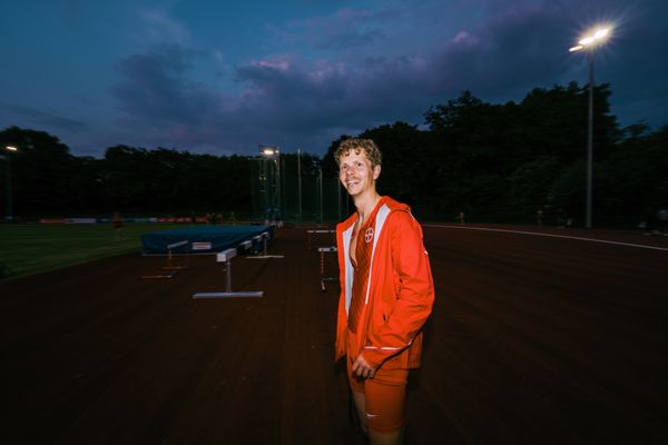 Steffen Riestenpatt (TSV Bayer 04 Leverkusen) am 07.06.2023 beim Jump n Run Meeting im Stadion Dortmund-Hacheney in Dortmund