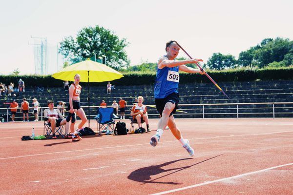 Mika Funck (TV Jahn Walsrode) am 11.06.2023 waehrend den NLV + BLV U20/U16 Landesmeisterschaften im Stadion Berliner Ring in Verden