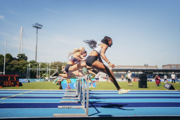 Nafissatou Thiam (BEL/Belgien) am 17.06.2023 beim Stadtwerke Ratingen Mehrkampf-Meeting im Stadion am Stadionring in Ratingen