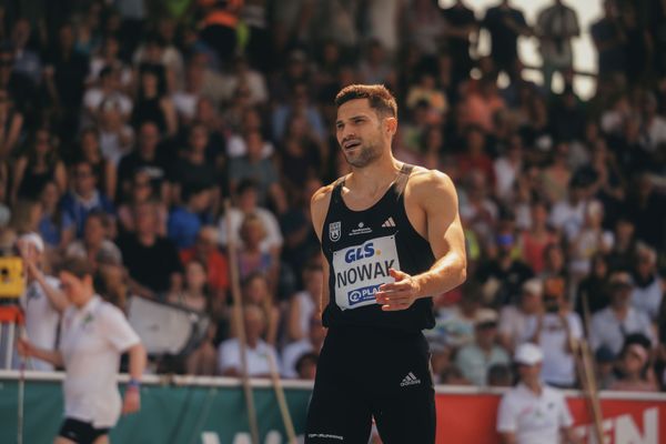 Tim Nowak (GER/SSV Ulm 1846) im Weitsprung am 17.06.2023 beim Stadtwerke Ratingen Mehrkampf-Meeting im Stadion am Stadionring in Ratingen