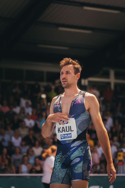 Niklas Kaul (GER/USC Mainz) im Weitsprung am 17.06.2023 beim Stadtwerke Ratingen Mehrkampf-Meeting im Stadion am Stadionring in Ratingen