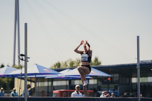 Mareike Roesing (GER/USC Mainz) im Hochsprung am 17.06.2023 beim Stadtwerke Ratingen Mehrkampf-Meeting im Stadion am Stadionring in Ratingen