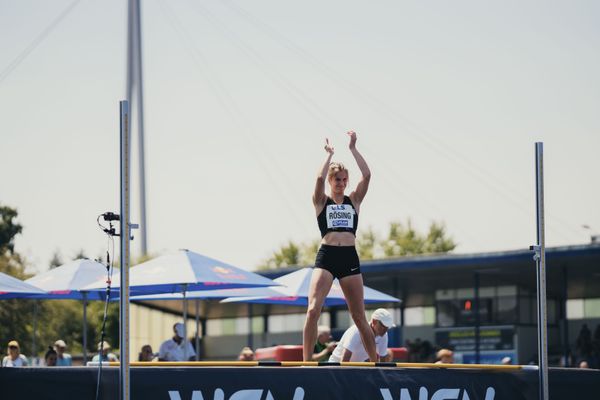 Mareike Roesing (GER/USC Mainz) im Hochsprung am 17.06.2023 beim Stadtwerke Ratingen Mehrkampf-Meeting im Stadion am Stadionring in Ratingen