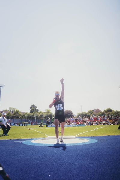 Adam Sebastian Helcelet (CZE/Tschechien) im Kugelstoßen im Hochsprung am 17.06.2023 beim Stadtwerke Ratingen Mehrkampf-Meeting im Stadion am Stadionring in Ratingen