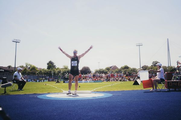 Adam Sebastian Helcelet (CZE/Tschechien) im Kugelstoßen im Hochsprung am 17.06.2023 beim Stadtwerke Ratingen Mehrkampf-Meeting im Stadion am Stadionring in Ratingen