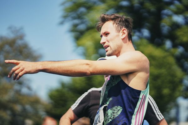 Niklas Kaul (GER/USC Mainz) beim Hochsprung am 17.06.2023 beim Stadtwerke Ratingen Mehrkampf-Meeting im Stadion am Stadionring in Ratingen