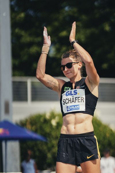 Carolin Schaefer (GER/Eintracht Frankfurt) am 17.06.2023 beim Stadtwerke Ratingen Mehrkampf-Meeting im Stadion am Stadionring in Ratingen