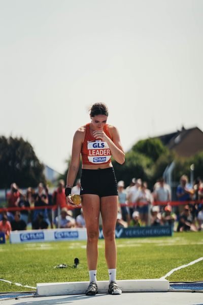 Sophie Weißenberg (GER/TSV Bayer 04 Leverkusen) beim Kugelstoßen am 17.06.2023 beim Stadtwerke Ratingen Mehrkampf-Meeting im Stadion am Stadionring in Ratingen