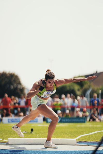 Esther Turpin (FRA/Frankreich) beim Kugelstoßen am 17.06.2023 beim Stadtwerke Ratingen Mehrkampf-Meeting im Stadion am Stadionring in Ratingen