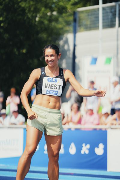 Tori West (AUS/Australien)  beim Kugelstoßen am 17.06.2023 beim Stadtwerke Ratingen Mehrkampf-Meeting im Stadion am Stadionring in Ratingen