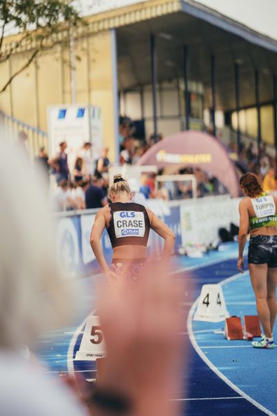 Taneille Crase (AUS/Australien) ueber 200m am 17.06.2023 beim Stadtwerke Ratingen Mehrkampf-Meeting im Stadion am Stadionring in Ratingen