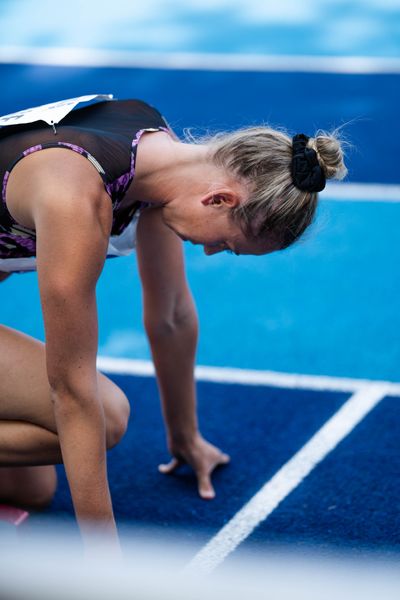 Taneille Crase (AUS/Australien) ueber 200m am 17.06.2023 beim Stadtwerke Ratingen Mehrkampf-Meeting im Stadion am Stadionring in Ratingen