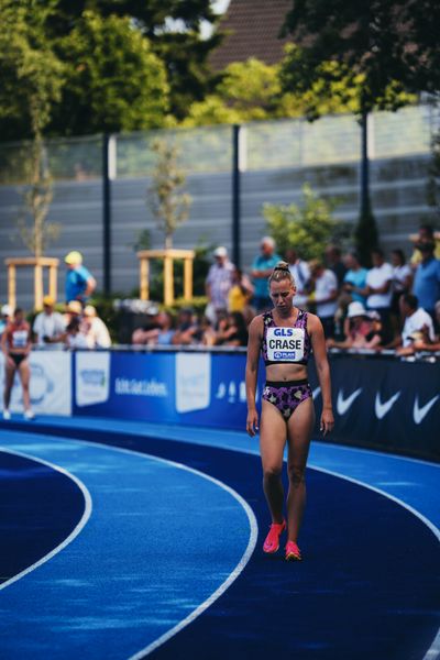 Taneille Crase (AUS/Australien) ueber 200m am 17.06.2023 beim Stadtwerke Ratingen Mehrkampf-Meeting im Stadion am Stadionring in Ratingen