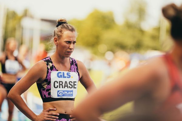 Taneille Crase (AUS/Australien) ueber 200m am 17.06.2023 beim Stadtwerke Ratingen Mehrkampf-Meeting im Stadion am Stadionring in Ratingen