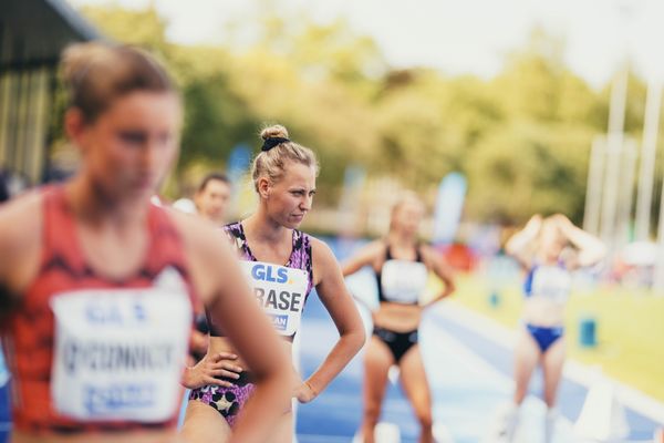 Taneille Crase (AUS/Australien) ueber 200m am 17.06.2023 beim Stadtwerke Ratingen Mehrkampf-Meeting im Stadion am Stadionring in Ratingen