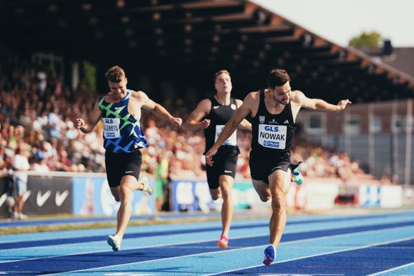 Tim Nowak (GER/SSV Ulm 1846) ueber 400m am 17.06.2023 beim Stadtwerke Ratingen Mehrkampf-Meeting im Stadion am Stadionring in Ratingen