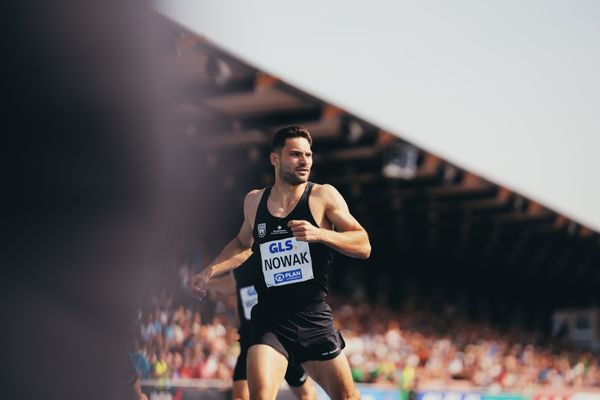 Tim Nowak (GER/SSV Ulm 1846) ueber 400m am 17.06.2023 beim Stadtwerke Ratingen Mehrkampf-Meeting im Stadion am Stadionring in Ratingen