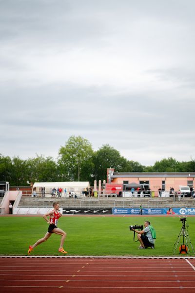 Sven Wagner (Koenigsteiner LV) am 01.07.2023 waehrend den deutschen U23 Leichtathletik-Meisterschaften im Jahnstadion in Göttingen