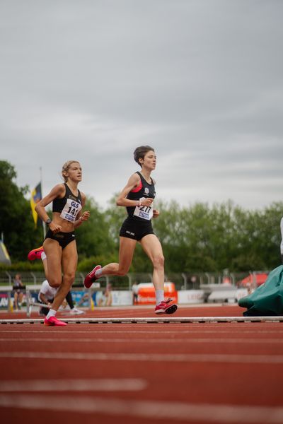 Jasmina Stahl (Hannover 96) am 01.07.2023 waehrend den deutschen U23 Leichtathletik-Meisterschaften im Jahnstadion in Göttingen