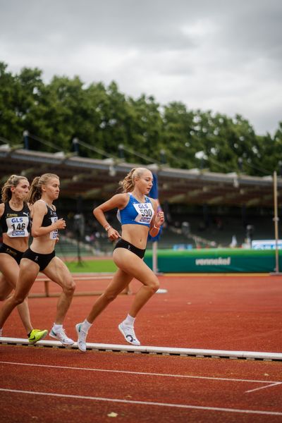 Fabiane Meyer (TV Westfalia Epe) am 01.07.2023 waehrend den deutschen U23 Leichtathletik-Meisterschaften im Jahnstadion in Göttingen