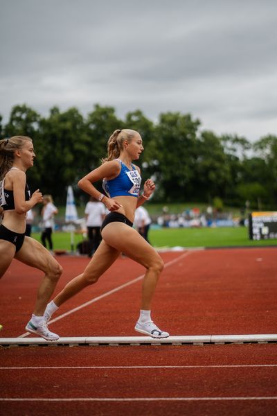 Fabiane Meyer (TV Westfalia Epe) am 01.07.2023 waehrend den deutschen U23 Leichtathletik-Meisterschaften im Jahnstadion in Göttingen