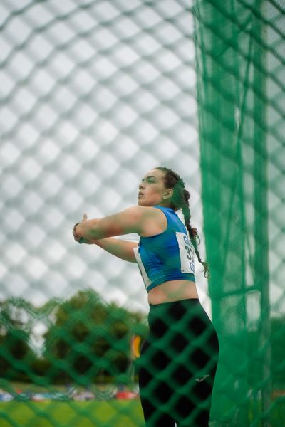 Lilly Hoffmeister (LAV Bayer Uerdingen/Dormagen) am 01.07.2023 waehrend den deutschen U23 Leichtathletik-Meisterschaften im Jahnstadion in Göttingen