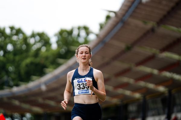 Enie Dangelmaier (LAZ Rhede) am 02.07.2023 waehrend den deutschen U23 Leichtathletik-Meisterschaften im Jahnstadion in Göttingen