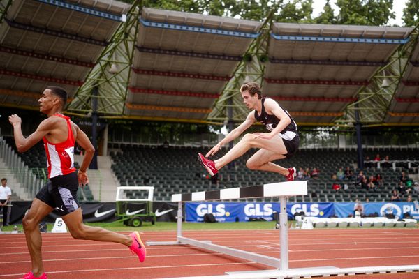 Robin Mueller (LC Top Team Thueringen) am 02.07.2023 waehrend den deutschen U23 Leichtathletik-Meisterschaften im Jahnstadion in Göttingen