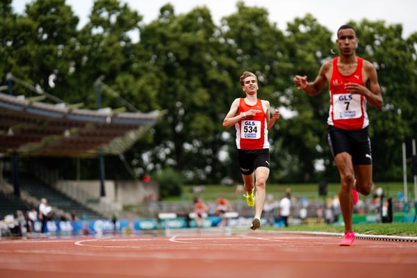 Silas Zahlten (LG Brillux Muenster) am 02.07.2023 waehrend den deutschen U23 Leichtathletik-Meisterschaften im Jahnstadion in Göttingen