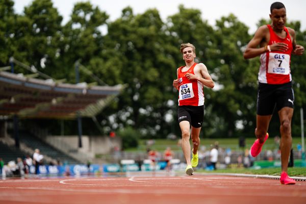 Silas Zahlten (LG Brillux Muenster) am 02.07.2023 waehrend den deutschen U23 Leichtathletik-Meisterschaften im Jahnstadion in Göttingen