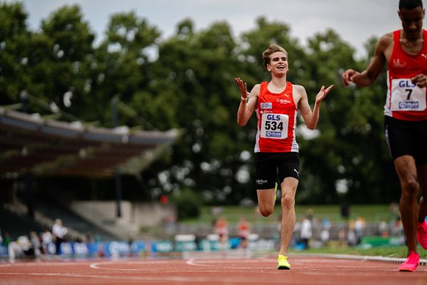 Silas Zahlten (LG Brillux Muenster) am 02.07.2023 waehrend den deutschen U23 Leichtathletik-Meisterschaften im Jahnstadion in Göttingen