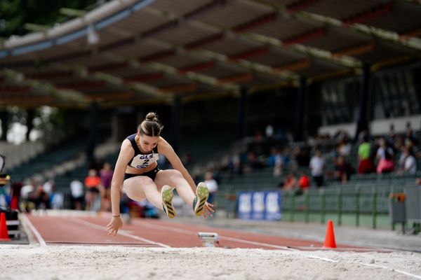 Katharina Flaig (LG Offenburg) am 02.07.2023 waehrend den deutschen U23 Leichtathletik-Meisterschaften im Jahnstadion in Göttingen