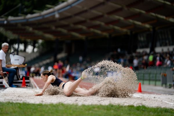 Katharina Flaig (LG Offenburg) am 02.07.2023 waehrend den deutschen U23 Leichtathletik-Meisterschaften im Jahnstadion in Göttingen